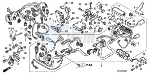 CB1000RAA Europe Direct - (ED / ABS) drawing WIRE HARNESS