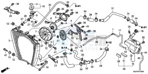 CBR1000RRC drawing RADIATOR