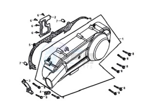 FIDDLE II 125 drawing CRANKCASE LEFT