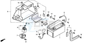 XLR125R drawing BATTERY