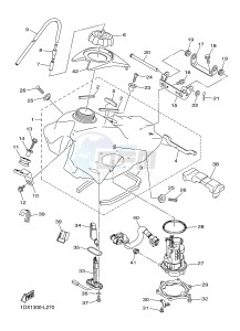 WR450F (1DX9 1DX6 1DX8 1DX7) drawing FUEL TANK