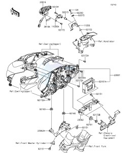 Z1000 ABS ZR1000GFF FR GB XX (EU ME A(FRICA) drawing Headlight(s)