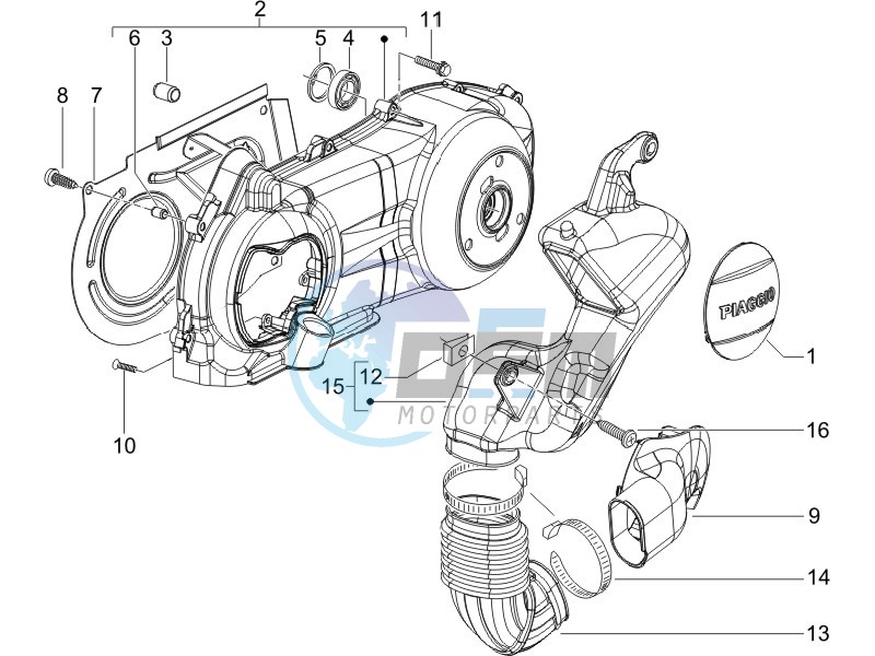 Crankcase cover - Crankcase cooling