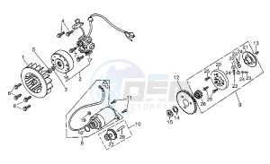 Quasar 125-180 drawing Flywheel-Syarter motor