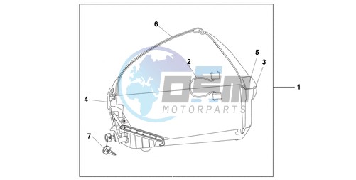 45L TOP BOX COOL WHITE