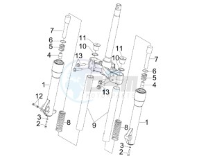 Beverly 250 (USA) USA drawing Fork components (MVP)