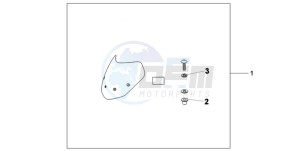 CB600FA39 Spain - (SP / ABS ST 25K) drawing FLY SCREEN