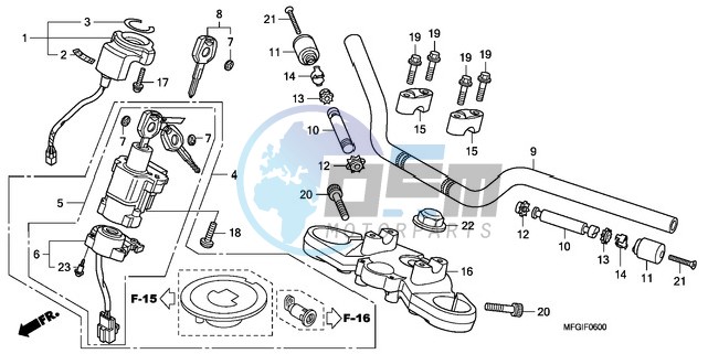 HANDLE PIPE/TOP BRIDGE