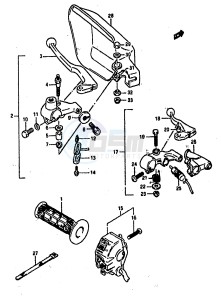 DR800S (E4) drawing LEFT HANDLE SWITCH