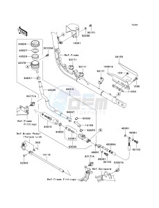 VN 2000 J [VULCAN 2000 CLASSIC LT] (8F-9F) J8F drawing REAR MASTER CYLINDER