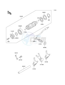 VN 800 C [VULCAN 800 DRIFTER] (C1 CAN ONLY-C2) [VULCAN 800 DRIFTER] drawing GEAR CHANGE DRUM_SHIFT FORK-- S- -