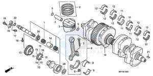 CB13009 BR / CO MME - (BR / CO MME) drawing CRANKSHAFT/PISTON