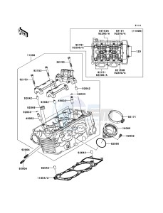 ER-6n ABS ER650B8F GB XX (EU ME A(FRICA) drawing Cylinder Head