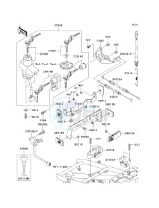 ZR 750 H [ZR-7S] (H1-H5 H5 CAN ONLY) drawing IGNITION SWITCH_LOCKS_REFLECTORS