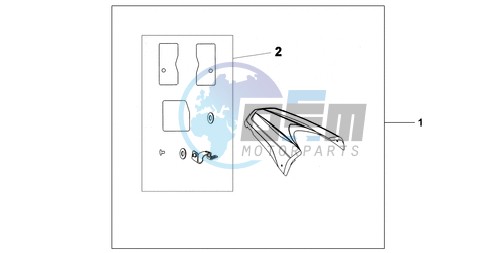 REAR SEAT COWL R-320P