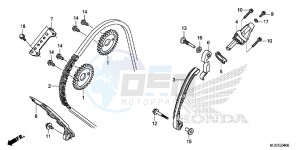 CBR600RRD CBR600RR UK - (E) drawing CAM CHAIN/TENSIONER