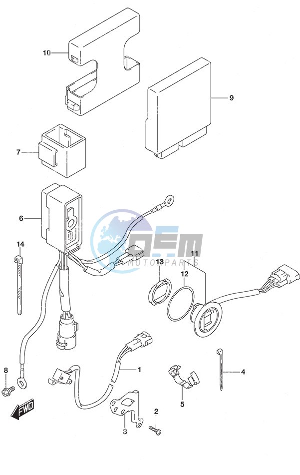 PTT Switch/Engine Control Unit