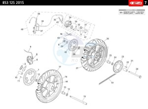 RS3-125-CASTROL drawing WHEELS - BRAKES