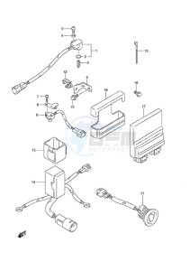 DF 70A drawing PTT Switch/Engine Control Unit