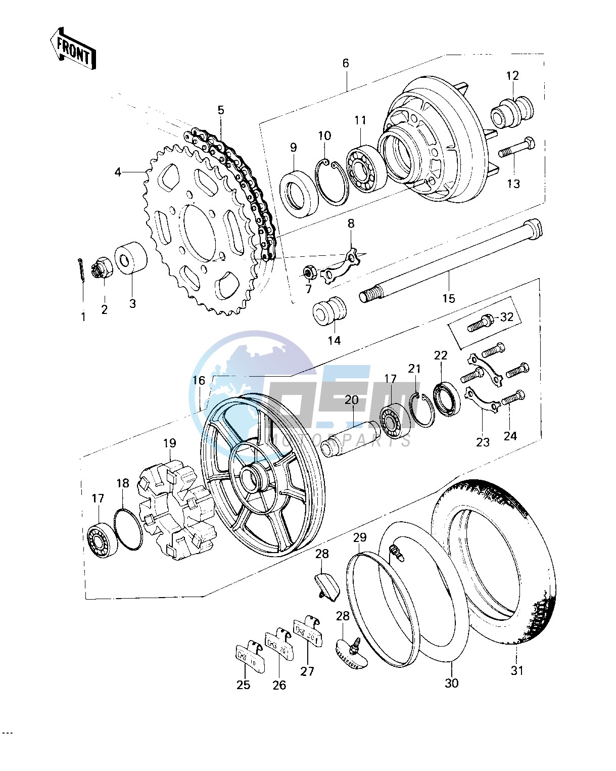 REAR WHEEL_TIRE_HUB_CHAIN