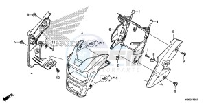 MSX125AH Europe Direct - (ED) drawing HEADLIGHT COVER