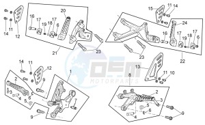 RSV 4 1000 4V drawing Foot rests