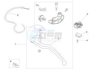 RSV4 1000 RR E4 ABS (NAFTA) drawing Clutch control