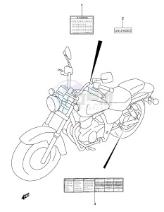 GZ250 (P19) drawing LABEL (MODEL K2)