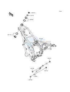 KDX 200 H [KDX200] (H2-H5) [KDX200] drawing FRAME