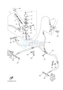 YFM250R YFM25RB RAPTOR 250 (1BTG 1BTH 1BTJ) drawing FRONT MASTER CYLINDER