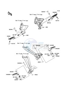 Z1000 ZR1000DDF FR GB XX (EU ME A(FRICA) drawing Footrests