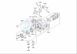 ZRX S 1200 (EU) drawing GEAR CHANGE DRUM