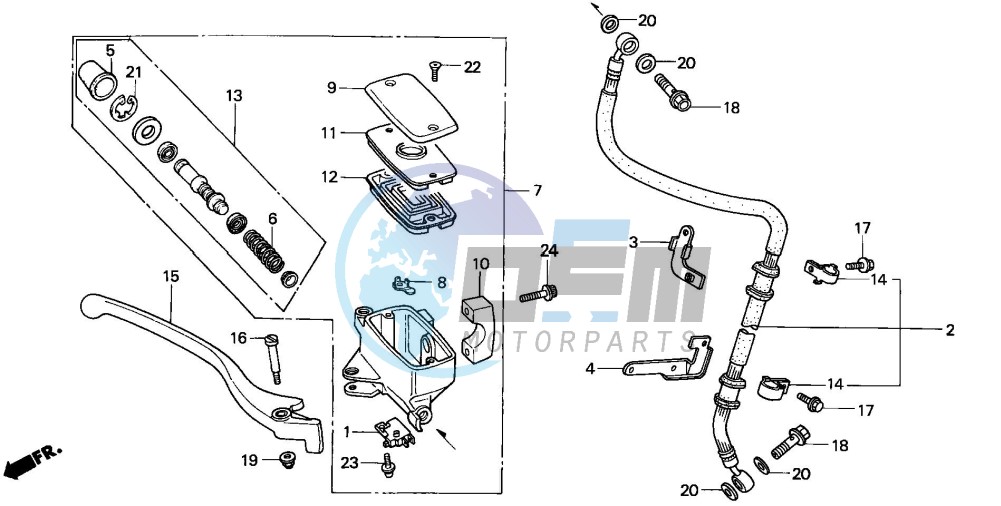 FR. BRAKE MASTER CYLINDER