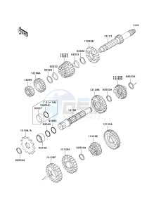 KX 100 D [KX100] (D1-D5) [KX100] drawing TRANSMISSION