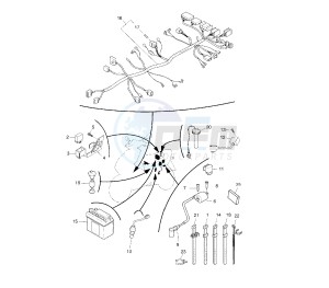 YQ AEROX 50 drawing BATTERY