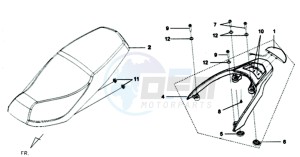 VS 125 drawing BUDDY SEAT REAR CARRIER