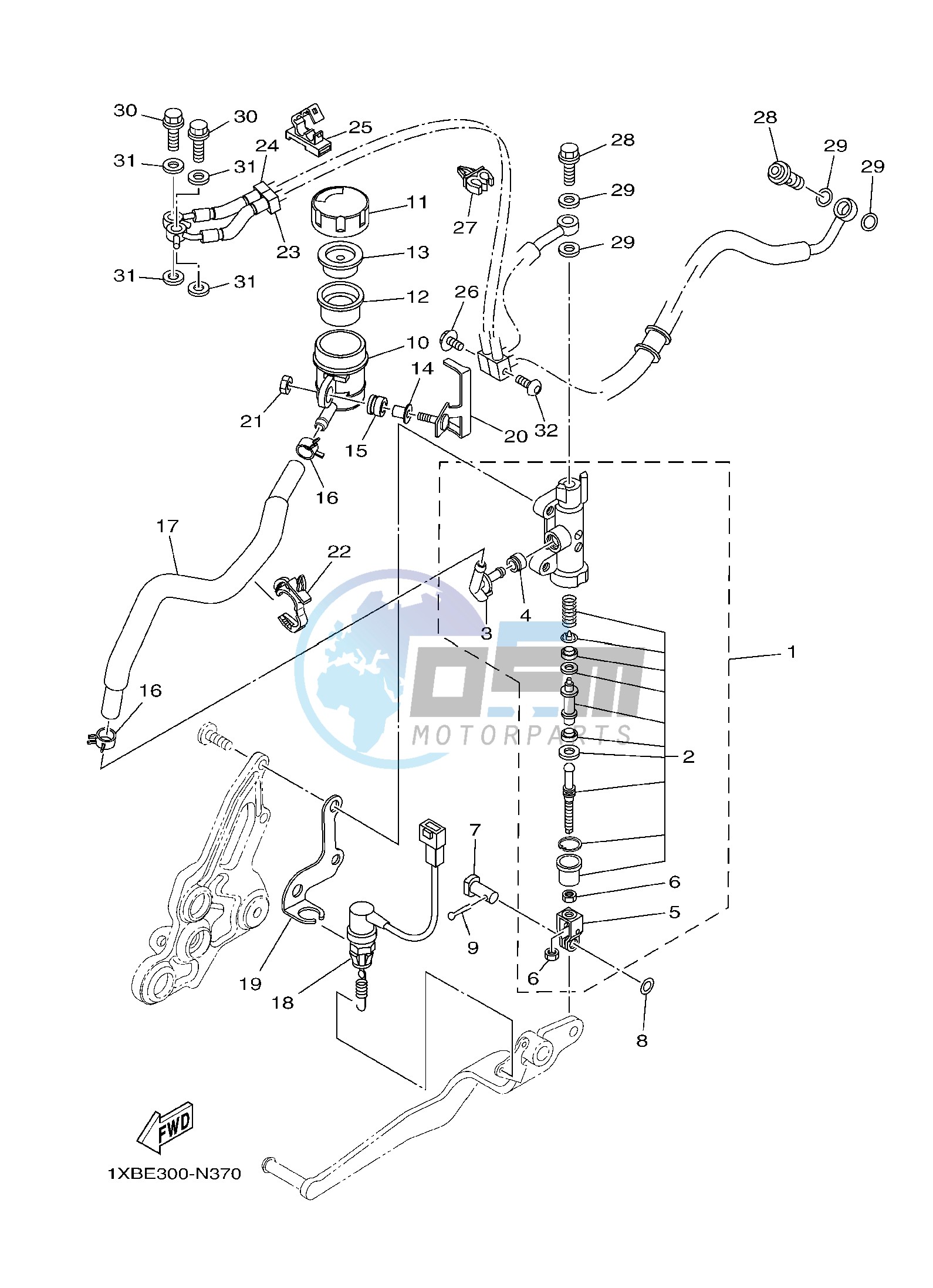 REAR MASTER CYLINDER