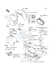 KVF360 4x4 KVF360A8F EU GB drawing Labels