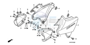 CB1300SA9 SI / ABS BCT MME TWO - (SI / ABS BCT MME TWO) drawing SIDE COVER