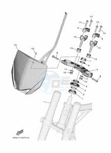 YZ65 (BR8F) drawing STEERING