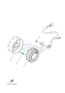 YFM700FWAD YFM70GPSH GRIZZLY 700 EPS SPECIAL EDITION (B1A5) drawing GENERATOR