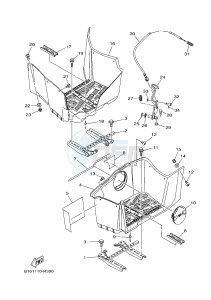 YFM700FWB KODIAK 700 (B16E) drawing STAND & FOOTREST