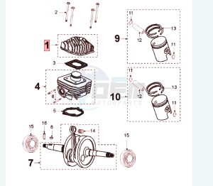 LUDIX 12 RL2A drawing CRANKSHAFT PULSAIR ALU