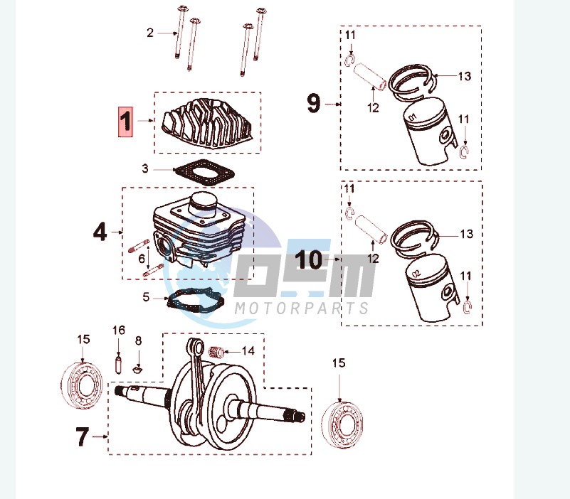 CRANKSHAFT PULSAIR ALU