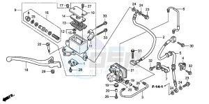 FES150 125 PANTHEON drawing FR. BRAKE MASTER CYLINDER (FES125A)(FES150A)