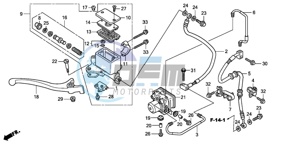 FR. BRAKE MASTER CYLINDER (FES125A)(FES150A)