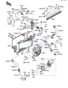 ZX 750 F [NINJA 750R] (F1-F3) [NINJA 750R] drawing RADIATOR