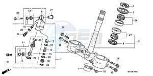 CRF450RB drawing STEERING STEM