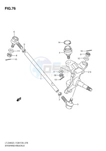 LT-Z400 (E28-E33) drawing STEERING KNUCKLE (LT-Z400L1 E28)