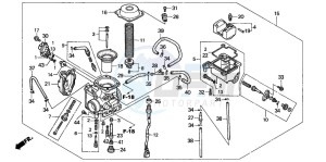 TRX450FM drawing CARBURETOR